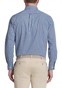 Classic Long Sleeve Woven Button Down Shirt