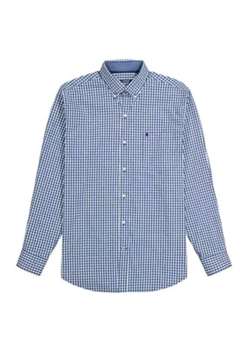 Classic Long Sleeve Woven Button Down Shirt