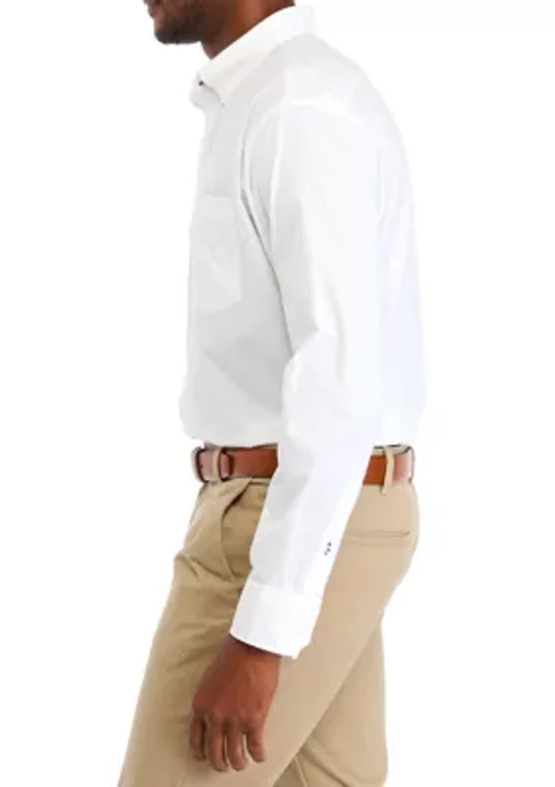 Classic Long Sleeve Woven Button Down Shirt