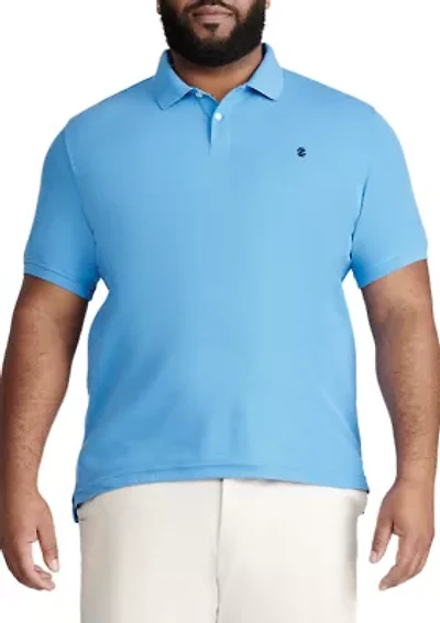 Big & Tall Short Sleeve Solid Advantage Polo Shirt