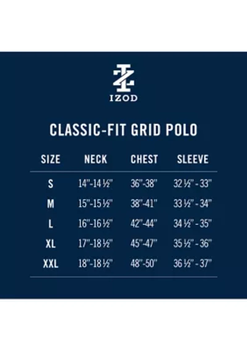 Men's Golf Grid Polo Shirt