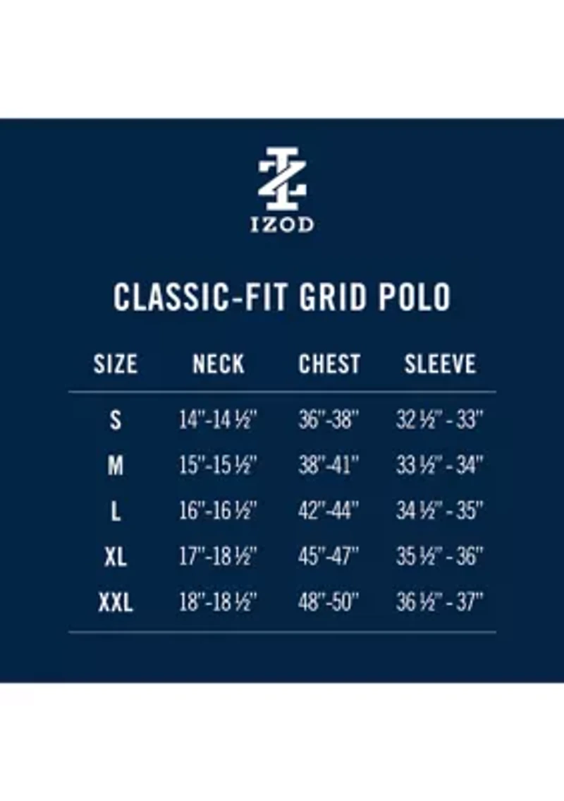 Big & Tall Golf Grid Polo Shirt
