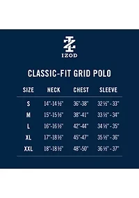 Big & Tall Golf Grid Polo Shirt