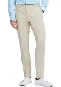 Saltwater Stretch Flat Front Slim Fit Chino Pants
