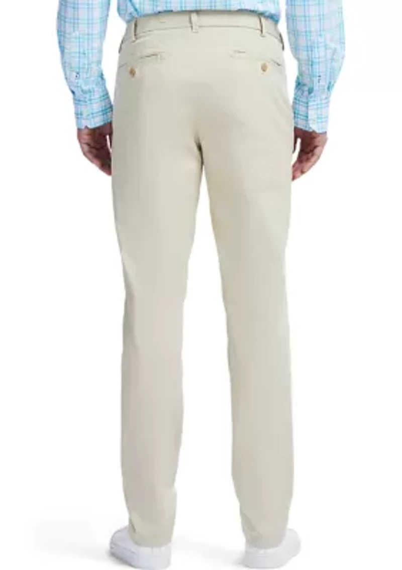 Saltwater Stretch Flat Front Slim Fit Chino Pants