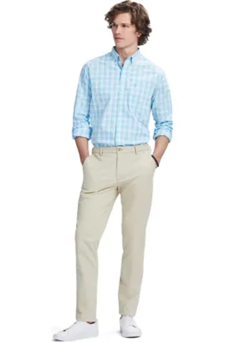 Saltwater Stretch Flat Front Slim Fit Chino Pants