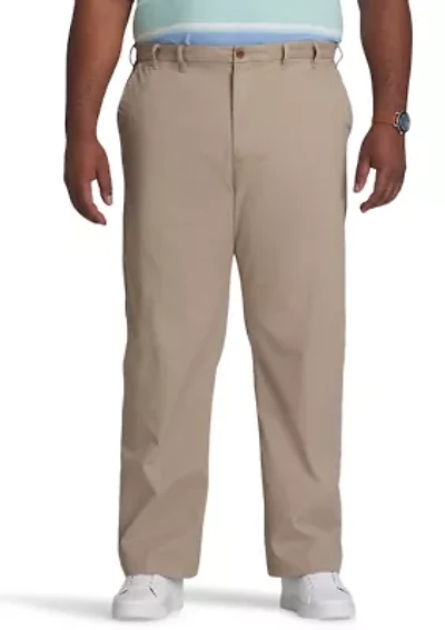 Big & Tall Performance Stretch Flat Front Chino Pants