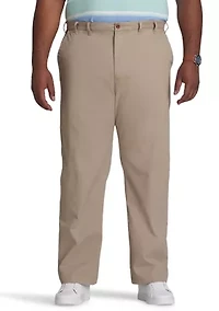Big & Tall Performance Stretch Flat Front Chino Pants