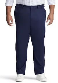 Big & Tall Performance Stretch Flat Front Chino Pants