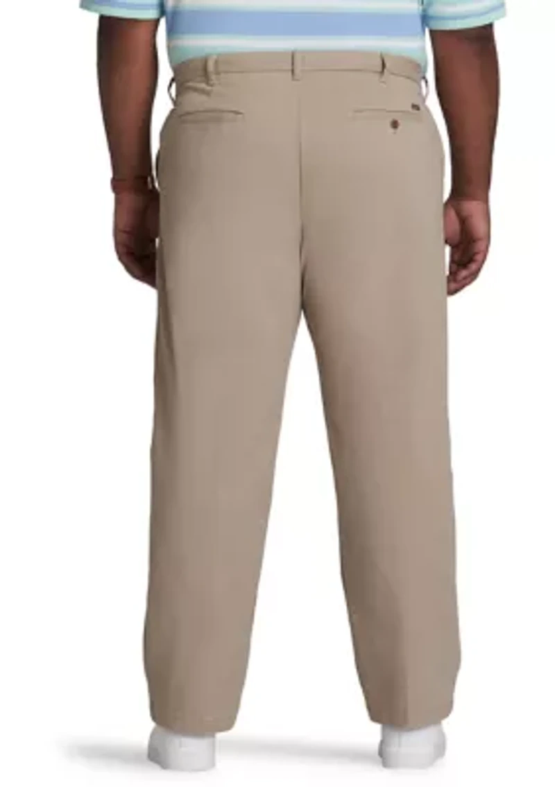Big & Tall Performance Stretch Flat Front Chino Pants
