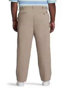 Big & Tall Performance Stretch Flat Front Chino Pants