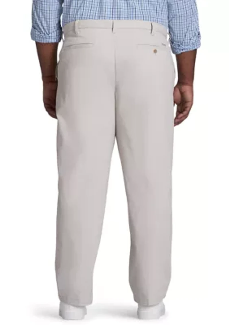 Big & Tall Performance Stretch Flat Front Chino Pants