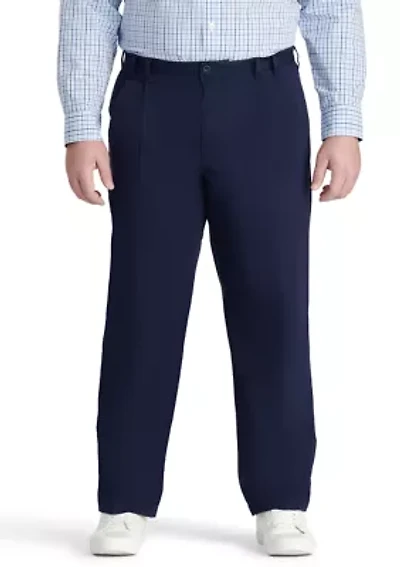 Big & Tall Performance Stretch Pleated Chino Pants