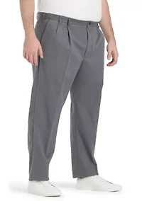 Big & Tall Performance Stretch Pleated Chino Pants