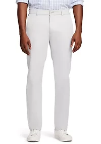 Men's Performance Stretch Flat Front Straight Fit Chino Pants