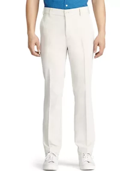 Men's Performance Stretch Flat Front Straight Fit Chino Pants