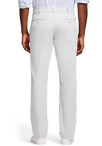 Men's Performance Stretch Flat Front Straight Fit Chino Pants