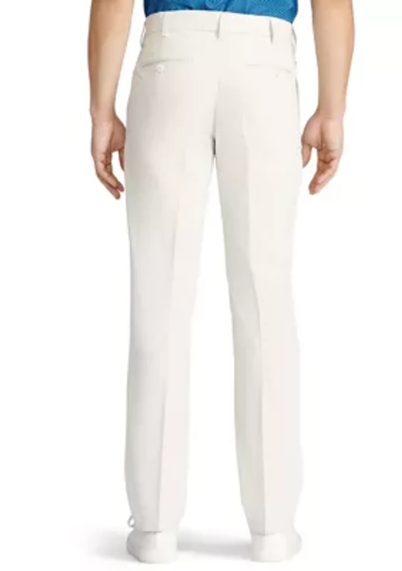 Men's Performance Stretch Flat Front Straight Fit Chino Pants