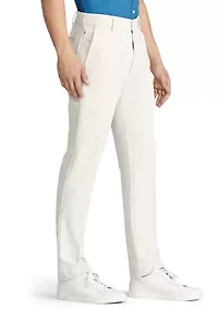 Men's Performance Stretch Flat Front Straight Fit Chino Pants
