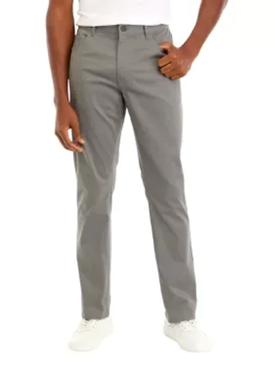 5 Pocket Sateen Pants with Stretch Waistband​