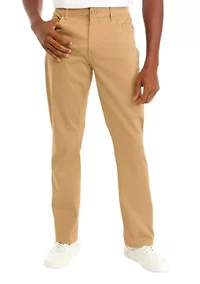 5 Pocket Sateen Pants with Stretch Waistband​