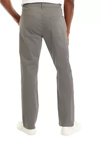5 Pocket Sateen Pants with Stretch Waistband​