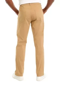 5 Pocket Sateen Pants with Stretch Waistband​