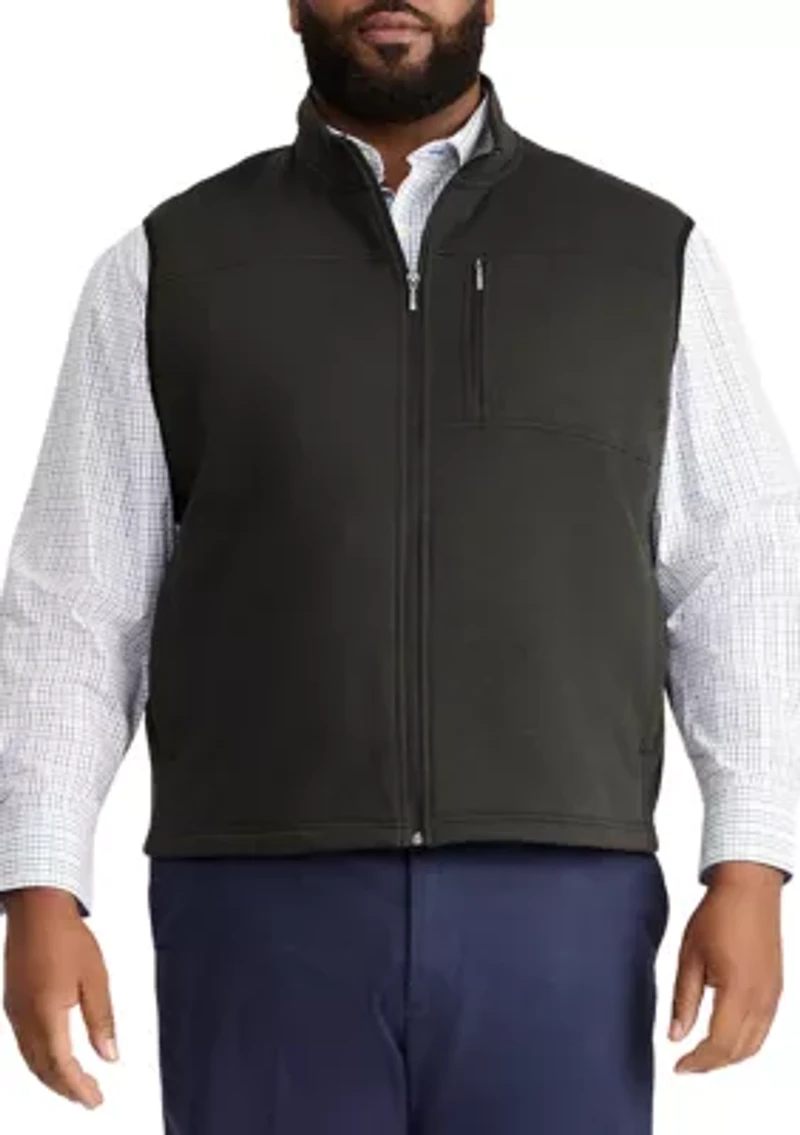 Big & Tall Sweater Fleece Vest - Classic Fit