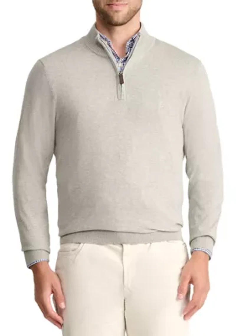 Jersey 1/4 Zip Sweater