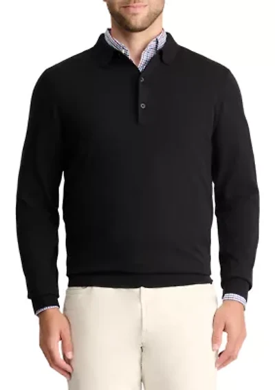 Jersey Polo Sweater