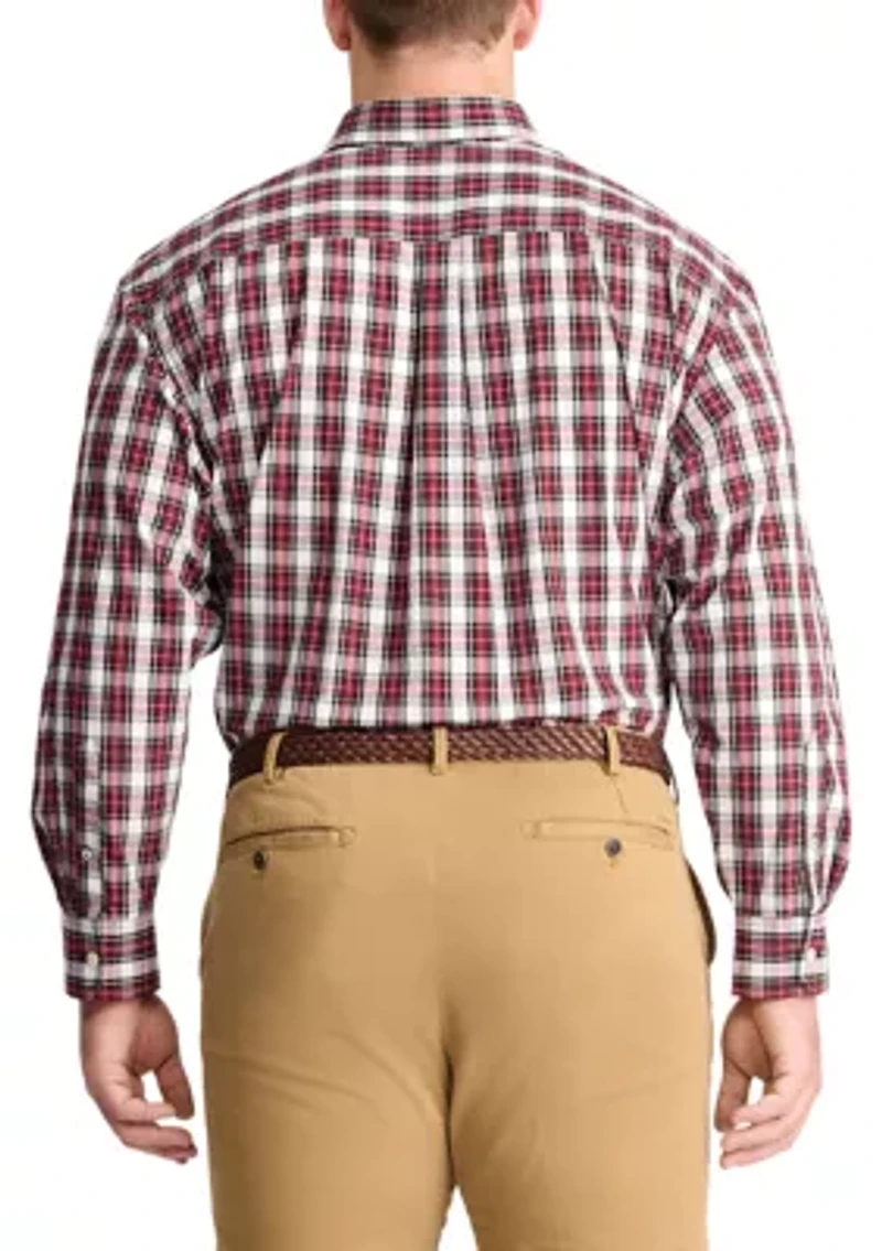 Big & Tall Holiday Tartan Woven Shirt