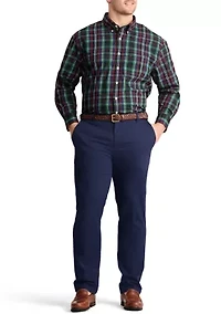 Big & Tall Holiday Tartan Woven Shirt
