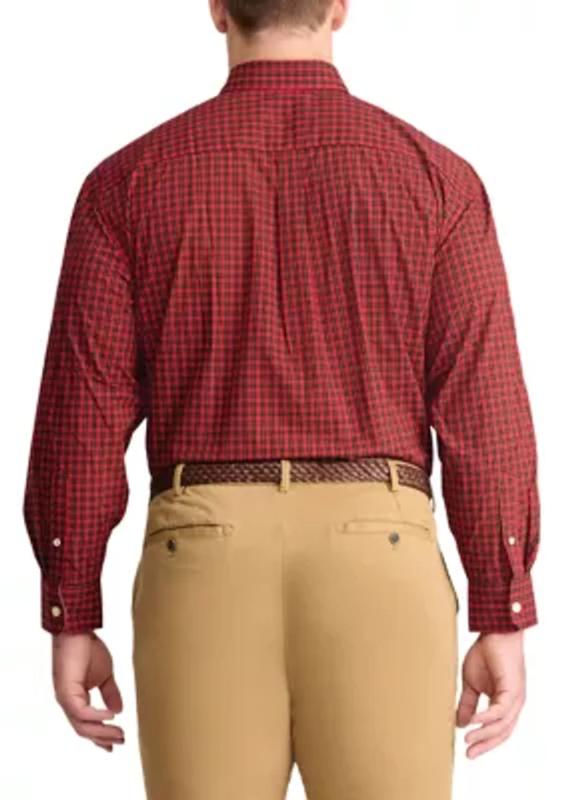 Big & Tall Holiday Tartan Woven Shirt