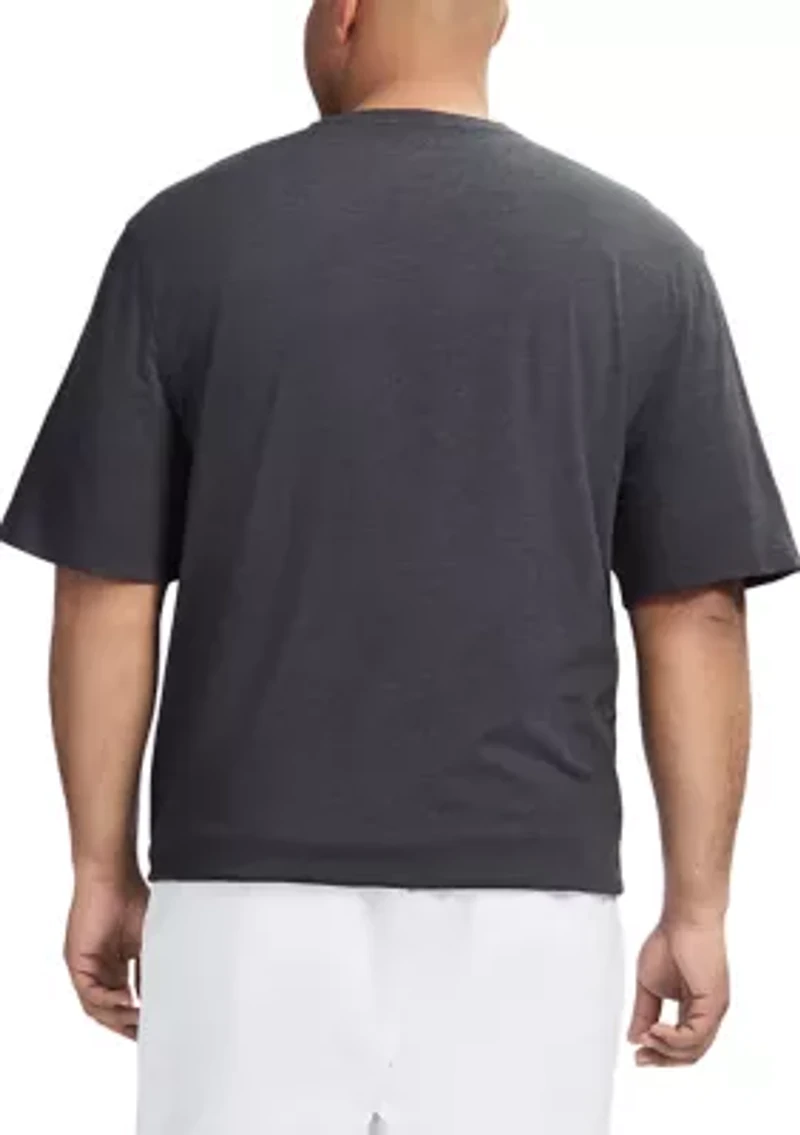 Big & Tall Saltwater Soft Wash Pocket Crew Neck T-Shirt