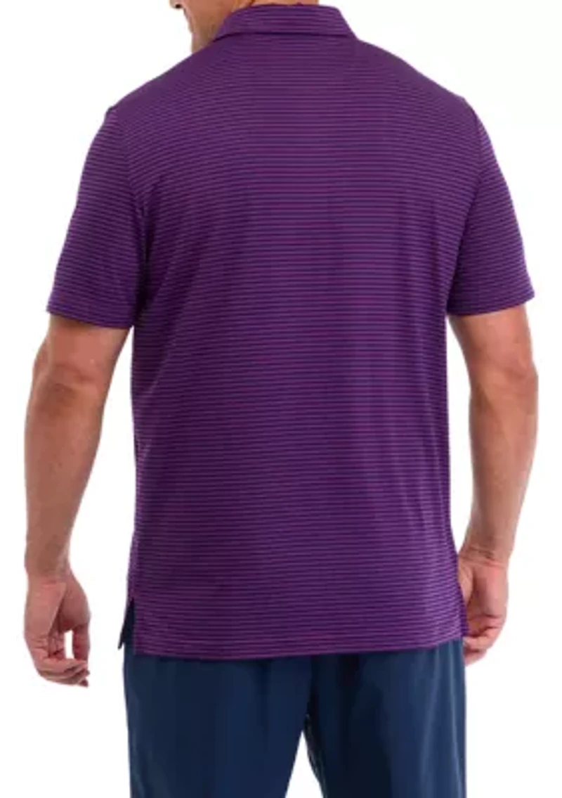 Big & Tall SWINGFLEX ELITE - Clubhouse Bar Stripe Polo Shirt