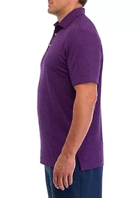 Big & Tall SWINGFLEX ELITE - Clubhouse Bar Stripe Polo Shirt