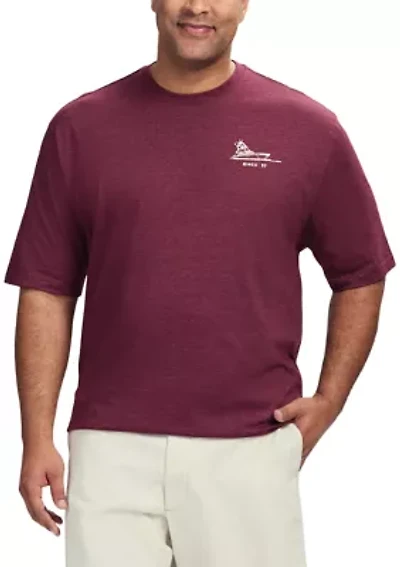 Big & Tall Short Sleeve Swingflex Micro Check Polo Shirt