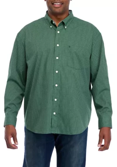 Big & Tall Comfort Performance Woven Button Down Shirt
