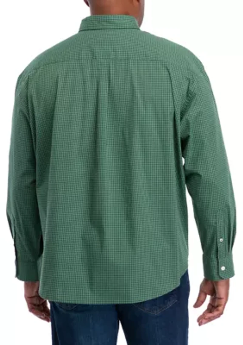Big & Tall Comfort Performance Woven Button Down Shirt