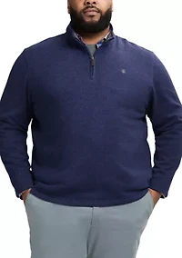 Big & Tall Sweater Fleece 1/4 Zip Pullover