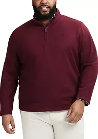 Big & Tall Sweater Fleece 1/4 Zip Pullover