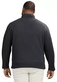 Big & Tall Sweater Fleece 1/4 Zip Pullover