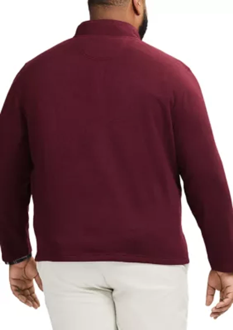 Big & Tall Sweater Fleece 1/4 Zip Pullover