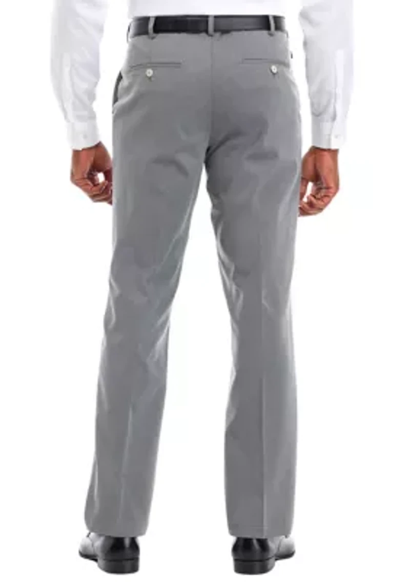 Performance Dress Flat Front Chino Straight Pants - Heather