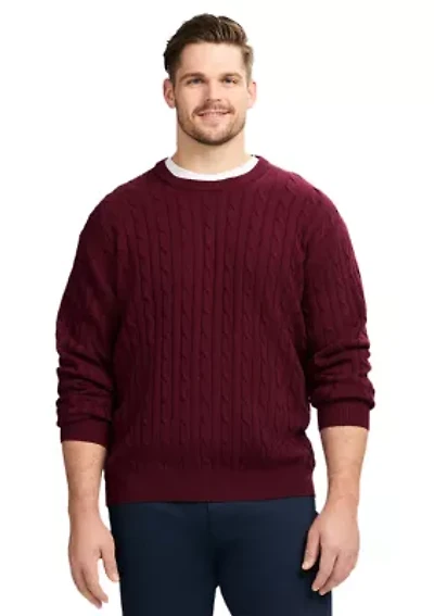 Big & Tall Classics Soft Touch Jersey Crew Neck Sweater