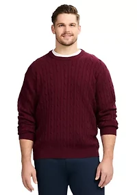 Big & Tall Classics Soft Touch Jersey Crew Neck Sweater