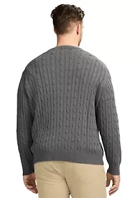 Big & Tall Classics Soft Touch Jersey Crew Neck Sweater