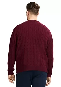 Big & Tall Classics Soft Touch Jersey Crew Neck Sweater