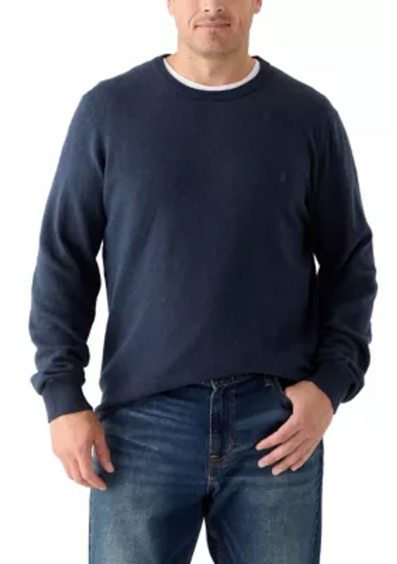 Big & Tall Soft Touch Jersey Crew Neck Sweater