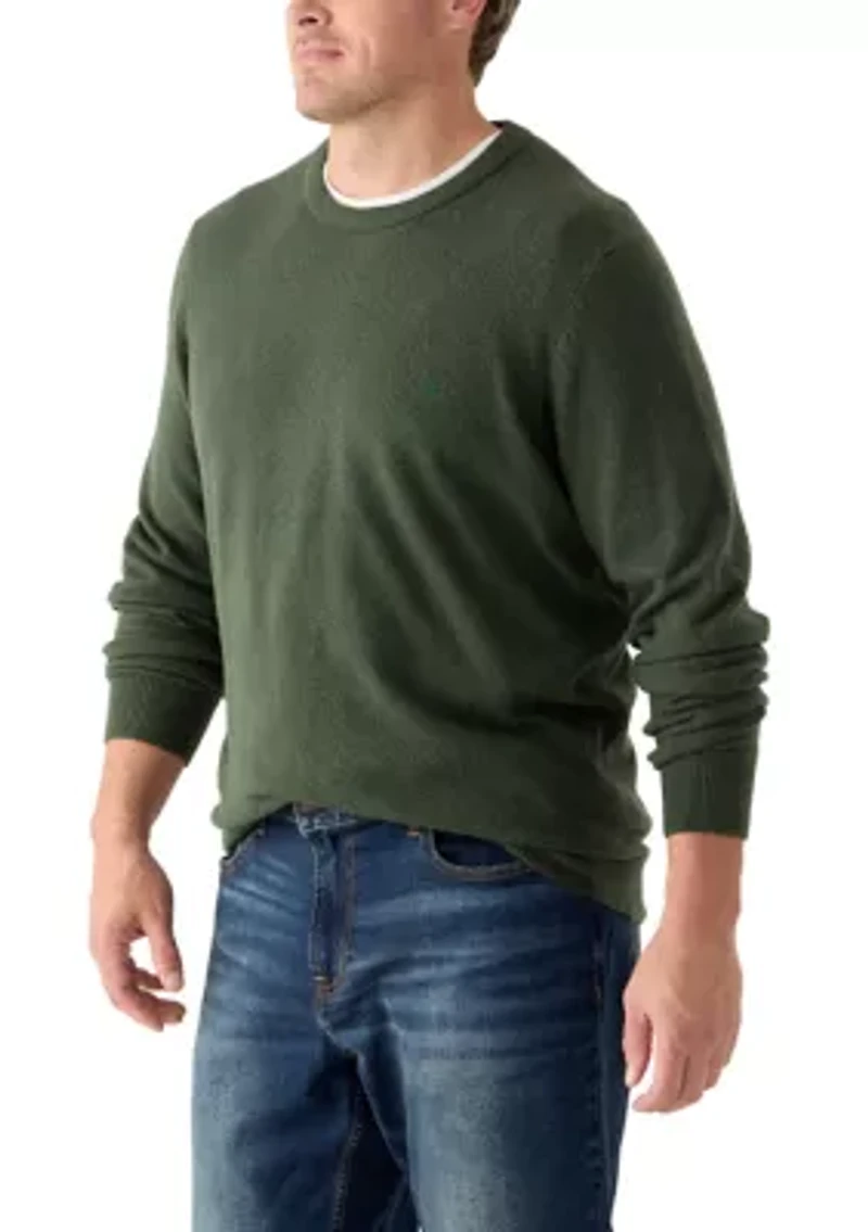 Big & Tall Soft Touch Jersey Crew Neck Sweater